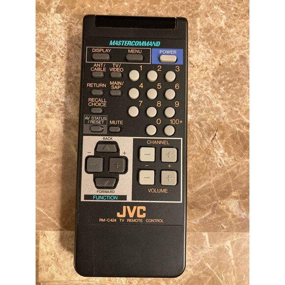 JVC RM-C424 MasterCommand TV Remote Control Genuine OEM - Picture 2 of 4